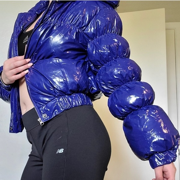 Forever 21 shinny bubble puffer coat - Picture 2 of 4